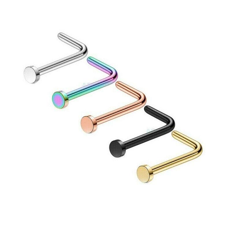 Haak piercing punk Phul L-vorm bot Pin neus Stud neus Stud