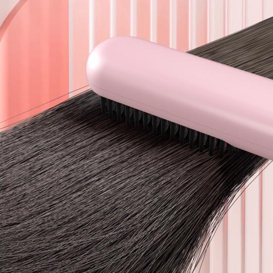 Hair Comb Cordless Straightening Brush with 30s Fast Heat Frizz-Free Smooth Styling USB-C Rechargeable Ceramic Teeth Hair Brush