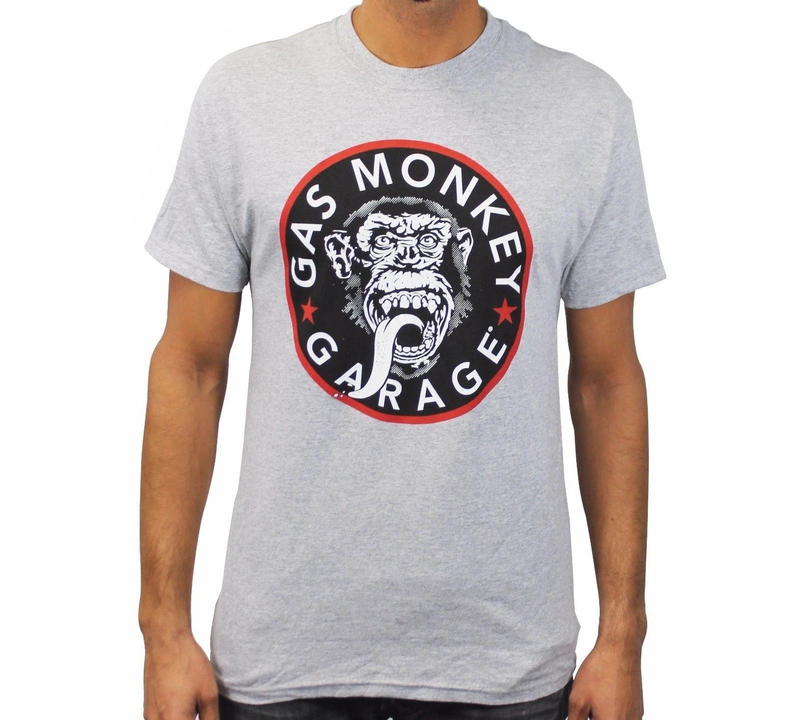 Gas Monkey Garage Mens Gas Monkey Logo Gray Shirt New 3XL