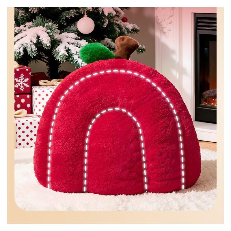 Cat/Dog Bed in the Shape of a Red Apple 42x40x41cm Cat40