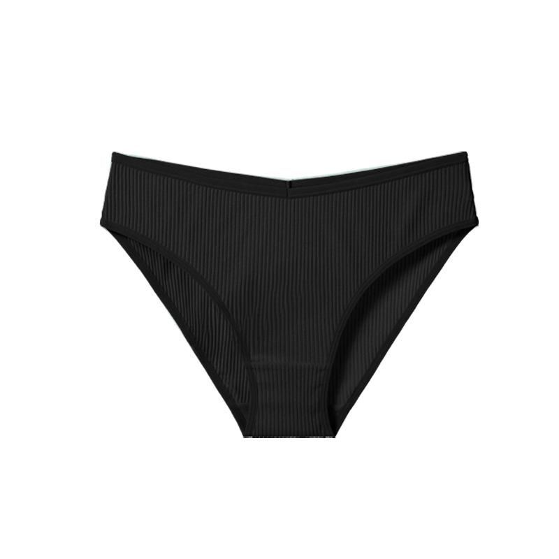 

Трусики для девочек с дышащей промежностью из чистой хлопковой нити, средней талии, удобные, сексуальные, приподнимающие ягодицы, женское нижнее белье 2XL чёрный