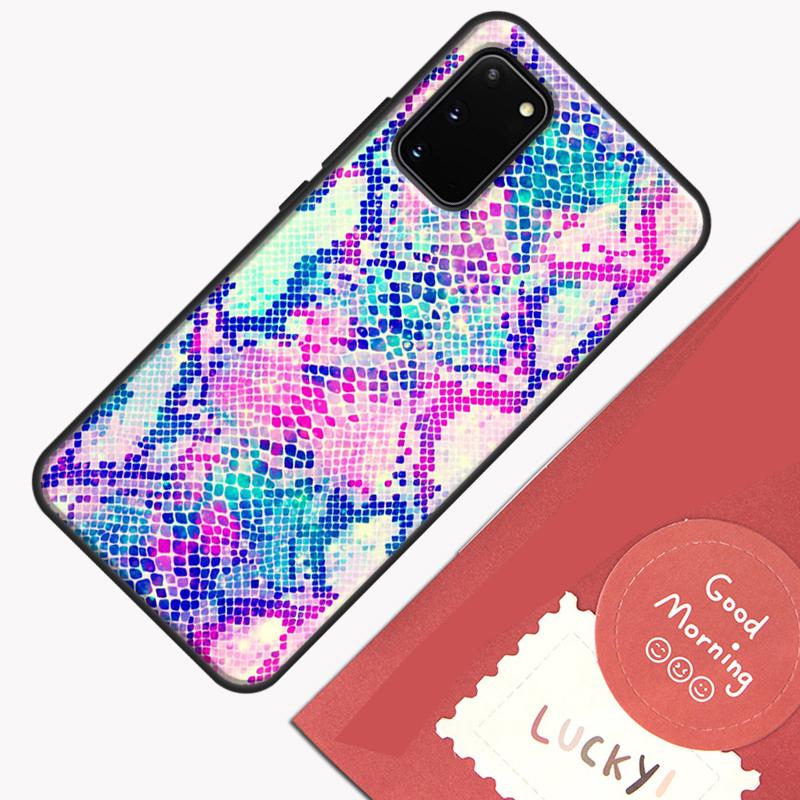 Snake Skin Phone Case For Samsung Galaxy S25 S24 S20 S21 S22 S23 Ultra S9 S10 Plus S23 FE Cover Shell