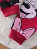 Children's Cartoon Print Long Sleeved Sweatshirt And Sweatpants Set
