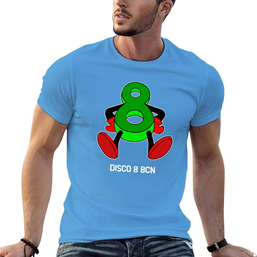 New Disco 8 - Techno Hardcore T-Shirt Graphic T Shirt Kawaii Clothes T Shirts for Men