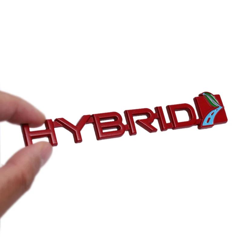 3D Metal HYBRID Car Sticker Emblem Badge for Hybrid Logo Toyota Prius Camry Crown Auris Rav4s Ford S-MAX Fusion Explorer Limited ESB3
