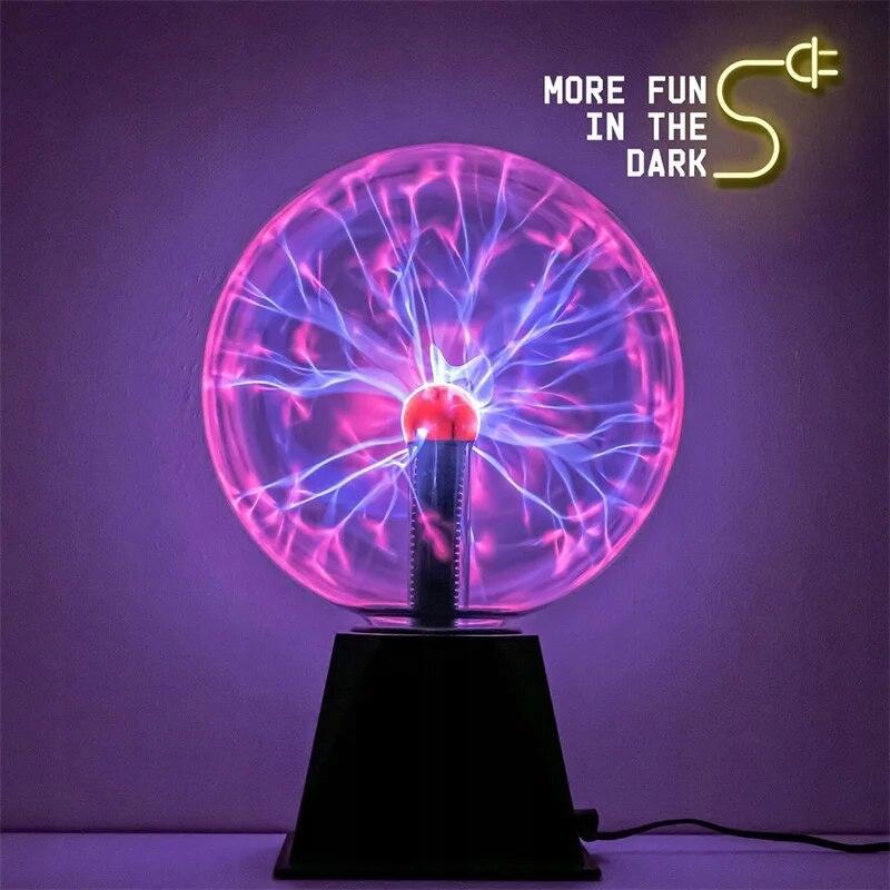 Magic Ball Plasma Lamp Glass Educational Plasma Night Lamp