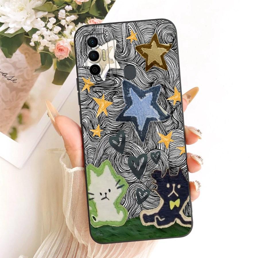 

For Tecno Spark 7 Pro Phone Case Cute Rabbit Liquid Soft Silicone Bumber Shell For Tenco Spark7 7T 7 Pro Capa 7P Back Cover Tecno Spark 7