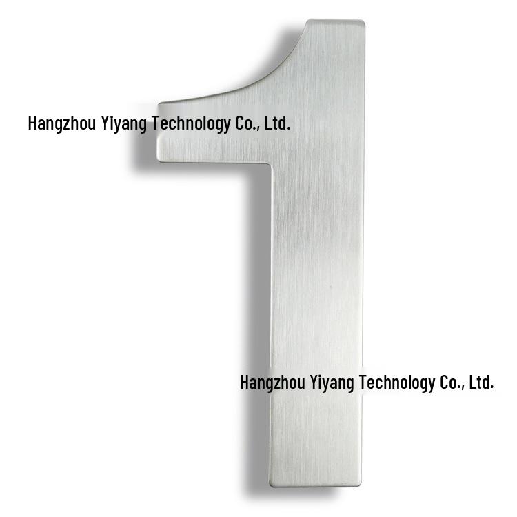 15CM 3D Stainless Steel Outdoor House Number - 6 Inch