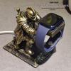 Black Warrior Charging Stand for Samsung, Apple, Huawei & Apple Watch