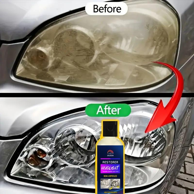 Headlight Polish & Protectant Kit | Headlight polish+Sponge Tools | Car/Motorcycle Lens  for Scratches & Foggy Lights