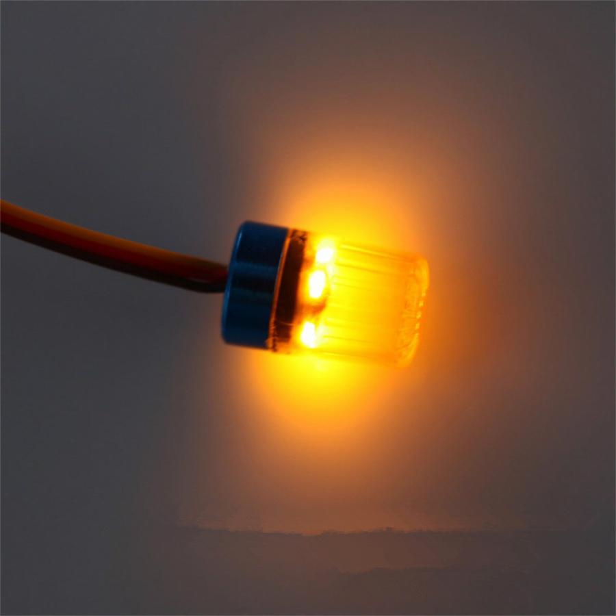 13mm X 18mm LED Flash Rotation Flasher Light Yellow Project Lamp For 1:10 RC Car