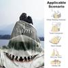 Shark78 Personalized Text Blanket Cozy Personalized Blanket Warmthful Decor Versatile for Office Chair Seaside Home Decor Picnics for All Occasions