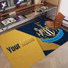 Custom Rug Newcastle United FC Pattern Print Name Text Soft Non‑Slip Floor Carpet for Home Indoor Decoration