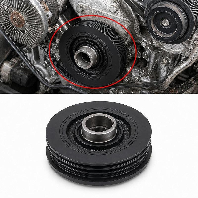 Harmonic Balancer Crankshaft Pulley High Performance Quick Installation Spare Part 13408-17020 Metal for Toyota Truck Auto