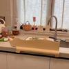 Soft Sink Splash Guard Suction Cup Base Water Blocking Board Sink Flap Block Splash Protector
