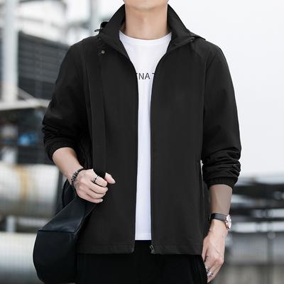 Giacca con cappuccio in pile da uomo per autunno e inverno Nuovo stile per uomo Stile coreano Slim Giovanile Calda Giacca top casual da esterno