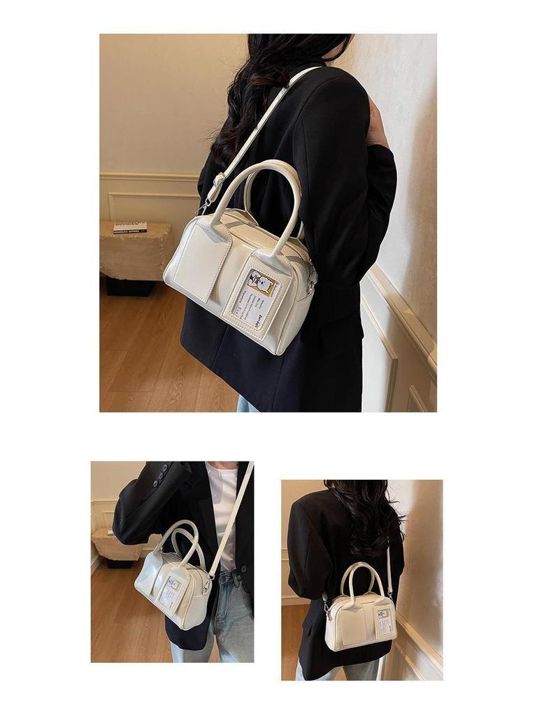 Compact Kpop Crossbody Women's Boston Pillow Bag - Small Capacity for Cards