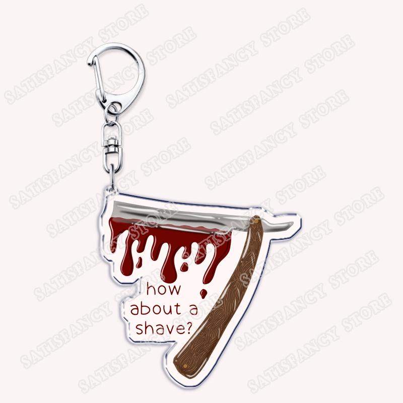 

Sondheim Musical Sweeney Todd Keychains for Women Accessories Bag London Fleet Street Sondheim Jewelry Fans Friends Gifts