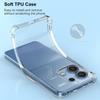 Case for Xiaomi Redmi Note 13 4G (not for 5G) - Shockproof Transparent Silicone Case + 2 Tempered Glasses