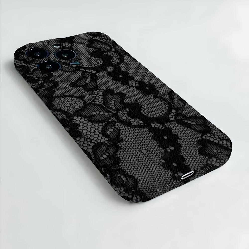 Luxury Clmj swag Black Lace Phone Case for Oppo Realme C75 C63 C65 C67 C53 C55 C35 C33 C20 C30S 9 8 Pro Plus 4G 5G Hard PC Cover
