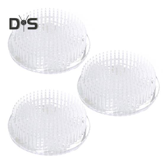 

1/2/3 шт. основание для фиксации цветочной композиции прозрачная пластиковая цветочная лягушка с прочными штифтами присосками портативный инструмент 3pcs