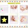 3D Star and Moon Energy Storage Fluorescent Glow In the dark Luminous on Wall Stickers for Kids Room living room Deca