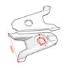 Motorbike Rear Fork Axle Chain Adjuster Decoration Block For Kawasaki Z800 Z 800 2013 2014 2015 2016 2017 2018 2019