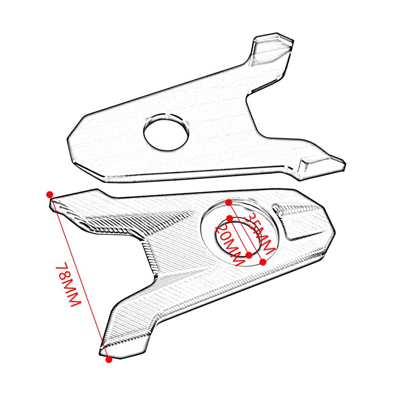 Motorbike Rear Fork Axle Chain Adjuster Decoration Block For Kawasaki Z800 Z 800 2013 2014 2015 2016 2017 2018 2019