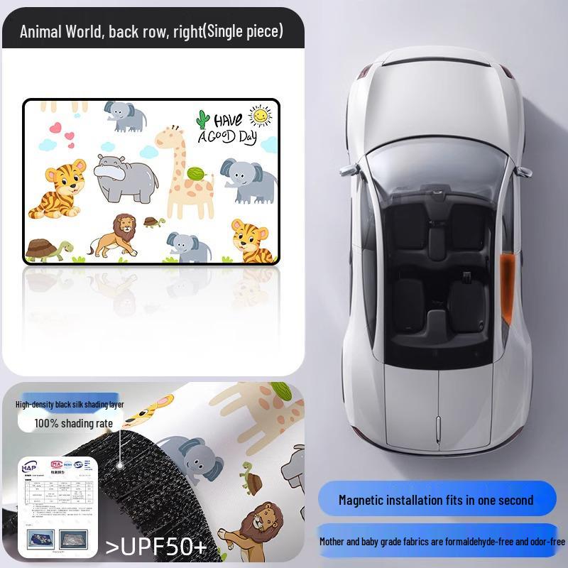 Magnetic Car Sun Shade Curtain for Baby - Side Window Sun Block & Privacy Protection