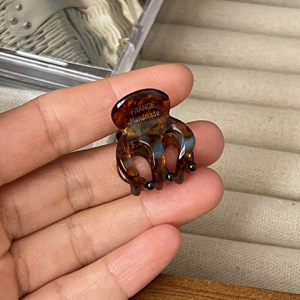 French Geometry Shape Mini Hair Claw Small Hair Clip Korean Style Headwear Female Hair Accessories