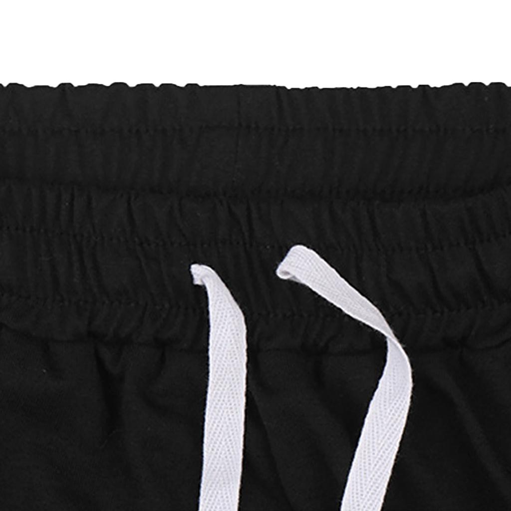 Women's Splicing Casual Tie Foot Elastic Waist String Side Pocket Pencil Pants