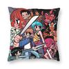 Scott Pilgrim Group Battle Pillow Case  Square Pillow Cover Cute Funny Cushion Cover For Sofa Bedroom Home Decor