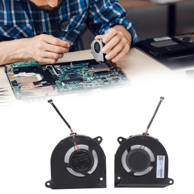 CPU Fan Laptop Cooling Fan DC5V 2.5W 6Pin CPU Coolers For 24-CR 27-CR N44953-001 Laptop Heatsink Part