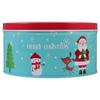 Christmas Biscuit Box Tinplate Candy Container with Lid Holiday Gift Storage Tin Xmas Party Decoration Sweet Treat Case Metal