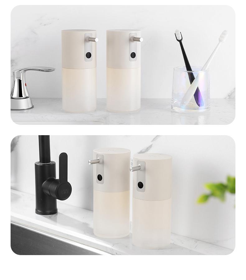 Dispensador automático de jabón de espuma para manos con inducción, portátil, con carga magnética, para mesa.