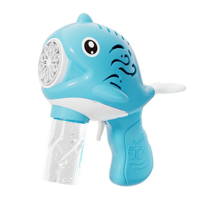 Whale Bubble Gun 10 Hole Fully Automatic Bubble Gun Children's Outdoor Electric Bubble Gun No Battery No Bubble Water