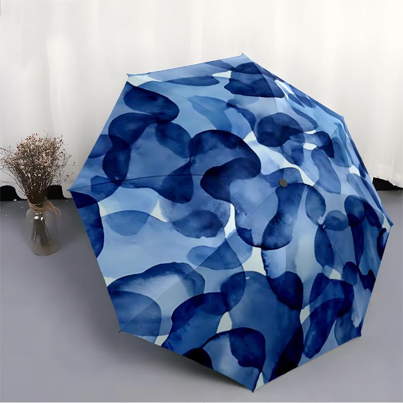 1pc Camouflage Pattern Automatic Open/close Folding Compact Umbrella, 8 Rib Sturdy Canopy, Lightweight Portable, Commuting Use, Gift,,076