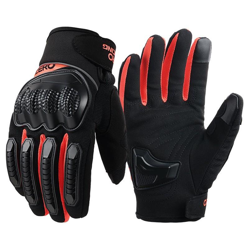 Full-Finger Motorcycle Gloves Road Cycling Off-Road Riding Anti-Slip Breathable Touchscreen Compatible Impact