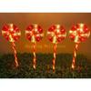 KX4B LED Garden Lights Solar Outdoor Lollipop Lamp for Christmas Outdoor Decorations