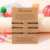 3pcs Star Moon Sun Friendship Bracelets Fashion Matching Bracelets Woven Rope Sister Bracelets for Women Teen Girls