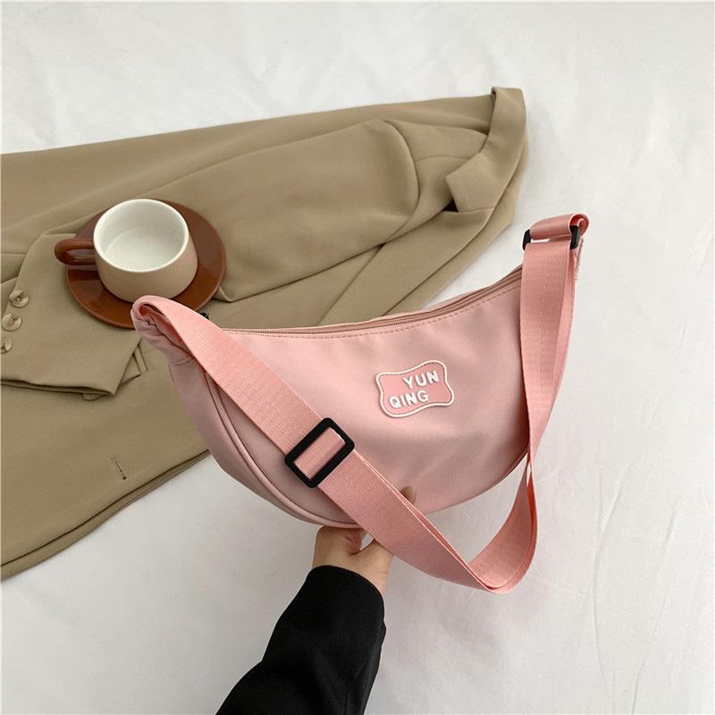 New Simple Fanny Pack Fashionable Commuter Underarm Dumpling Bag Women's 2 Street Shot Single Shoulder Messenger Bag Tide