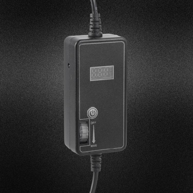 Variable Speed Controller With Temperature Display 5.5x2.1mm Male to USB Male Motor Controller for Cooling Fan