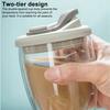 Cold/Heat Resistant Transparent Tumbler Insulated Double Wall Coffee Mug Glass Cup with Lid  Milk