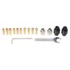 16pcs 0.5mm-3.2mm Keyless Chuck Drill Keyless Chuck Shank Rotary Tool Kit Quick Change Adapter Kit Power Tool Accessories