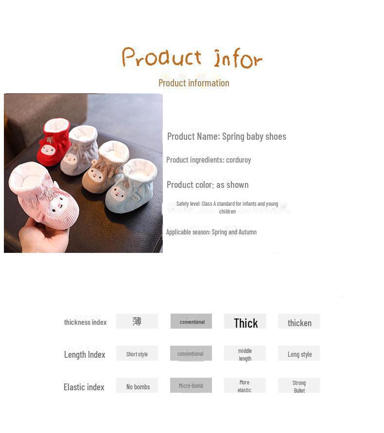 Non-Slip Newborn Baby Shoes - Soft Sole, Anti-Fall Socks for 0-1 Year Old Infants, Boys & Girls