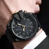 Fashion simple personality alloy strap large dial men's quartz watch, suitable for daily wear, Christmas gifts