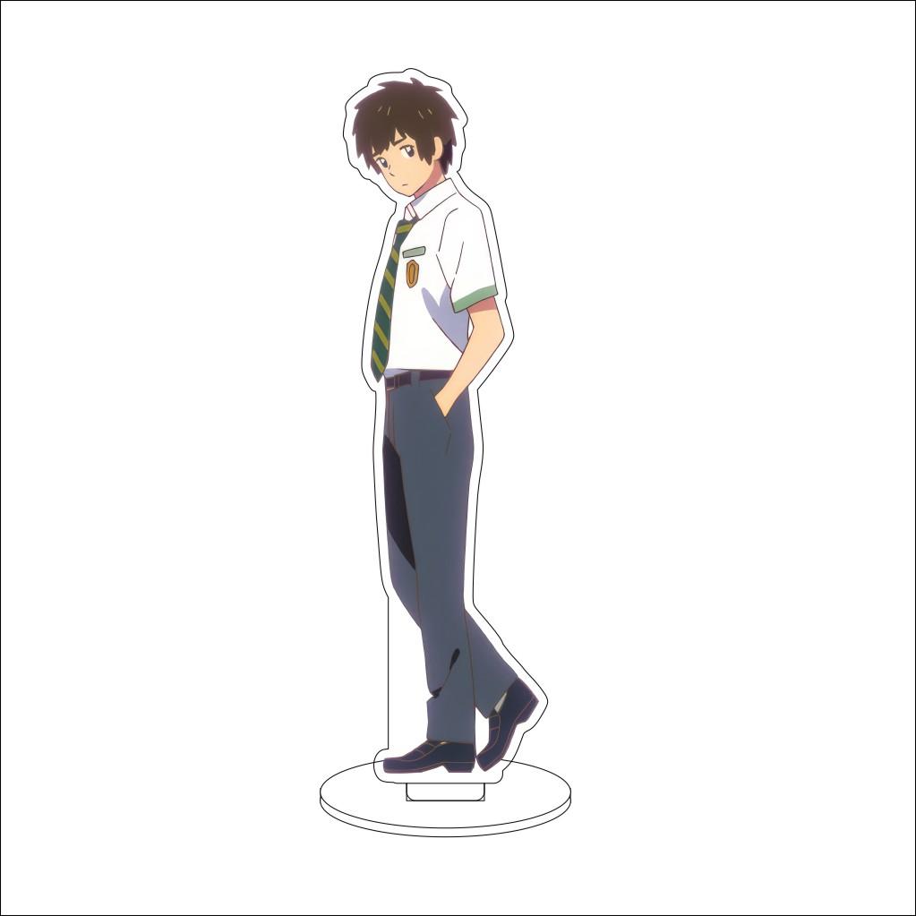 16CM Anime Your Name Cosplay Acrylic Stand Ornaments Okudera Miki Natori Sayaka Tachibana Taki Figure Stand Halloween Gifts