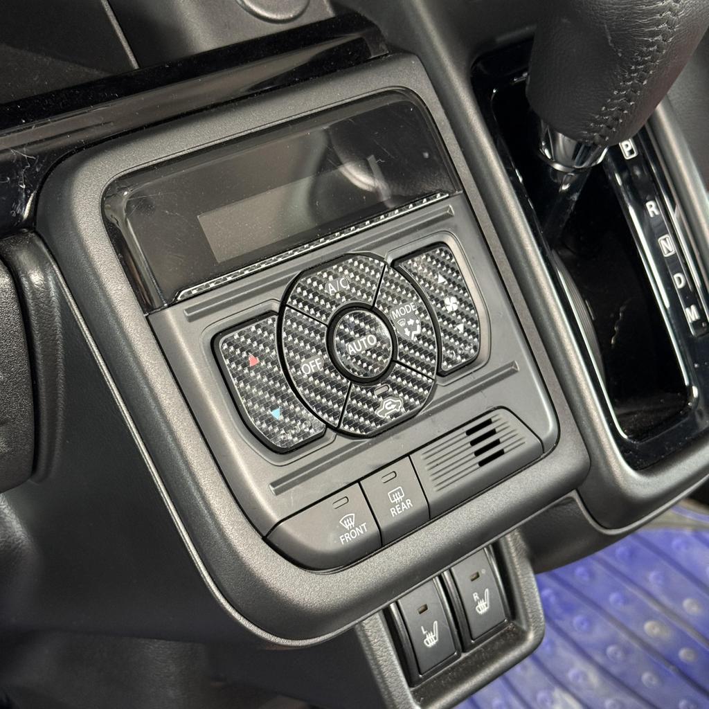 Spacia Custom MK54 Air Conditioner Panel Switch Custom Sheet Carbon
