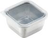 Yoshikawa YJ2343 Mini Stainless Steel Storage Made In for Side and Frozen Foods Container, Japan, Square, Snacks, Dishes,