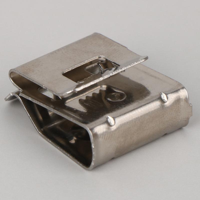 10Pcs Solar Panel Cable Clips Stainless Steel Pv Wire Clip Locking Clamps For 4 Square 2-Wire Cable Wiring Accessories